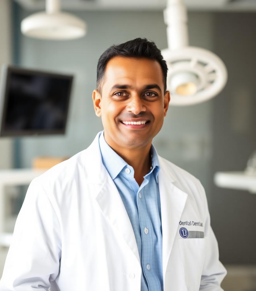 Placeholder portrait representing Dr. Rahul Mehta, Restorative Dentistry